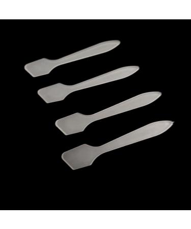 Translucent Frosted Tip Makeup Spatula - Mini Cosmetic Mask Spoon 100 Pack Disposable Facial Cream Mixing Tool for Beauty DIY - Buy Online on GoSupps.com