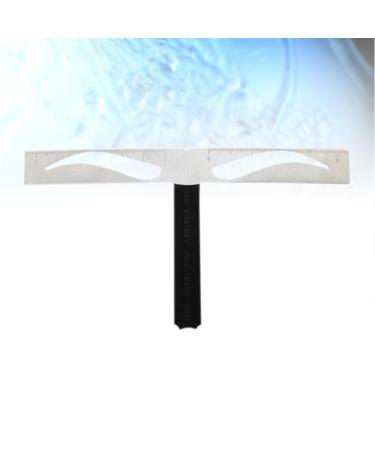 Beatifufu 1 Pc Stencil Shaped Eyebrow Stirrup Ruler Eyebrow Ruler Balance Measuring Eyebrow Guide Card Drawing Eyebrow Brow Miss Reconcile