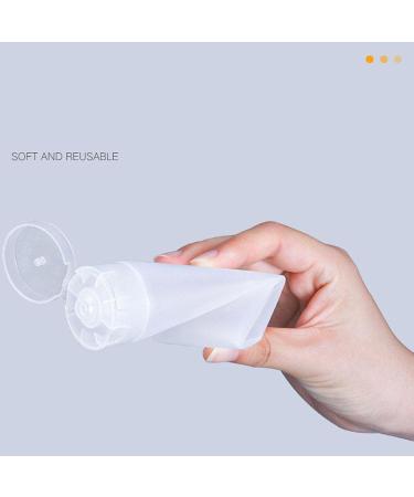 Christy Harrell 100ml Refillable Transparent Soft Plastic Empty Tubes with Hinged Lid - 30 Pack for Cosmetics Shampoo Facial Cleanser & Toothpaste - Buy Online on GoSupps.com