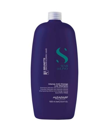 Alfaparf Milano Semi di Lino Brunette Intense Anti-Orange Low Shampoo 1000ml - mild intense anti-orange shampoo