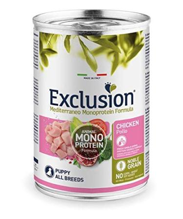 Exclusion Dog Wet Puppy Chicken All Breeds 400 GR