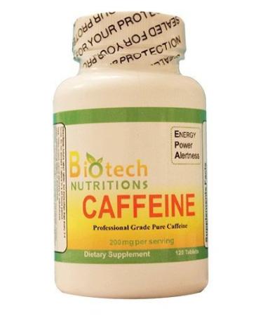 Biotech Nutritions Caffeine Dietary Supplement 120 Count