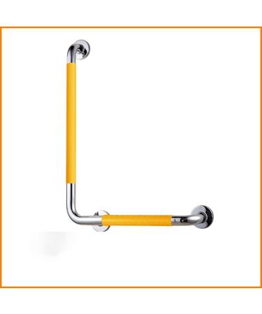 Grab Bars for Bathtubs and Showers Stainless Steel L Type Grab Rail Bathroom Handrail Safety Support Grab Bar with Anti-Slip Grip for Bath