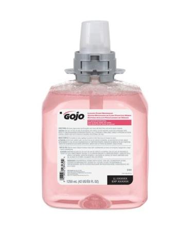 GOJO FMX-12 Luxury Foam Handwash Cranberry Scent EcoLogo Certified 1250 mL Foam Soap Refill for GOJO FMX-12 Push-Style Dispenser (Pack of 3) 5161-04