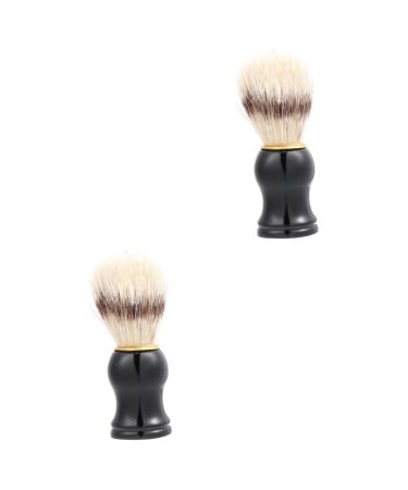 Angoily 2 Pcs Makeup Brush Beard Brush Nylon Brush Hair Abs and Bristles