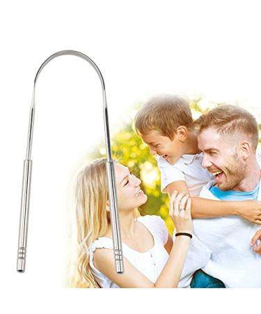 Stainless Steel Tongue Scraper Set for Adults - Bad Breath Remover & Oral Care - 4 Pack - Buy Online on GoSupps.com