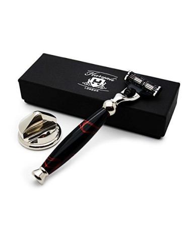 3 Edge Shaving Razor & Cone Stand Ultimate Beard & Mustache Shaving Kit for Men | International Shipping Available - Buy Online on GoSupps.com