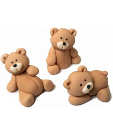 jncakes 3 Teddy Bears set cake topper 100% EDIBLE personalised name - Buy Online on GoSupps.com