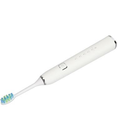 Intelligent Electric Toothbrush - 5 Modes Portable IPX7 Waterproof 2 Brush Heads - Powerful & Lightweight (White) - Buy Online on GoSupps.com