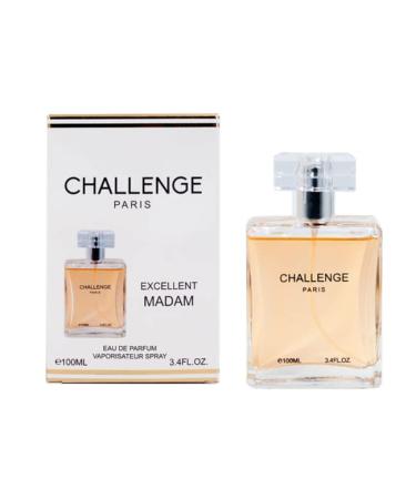 Challenge Paris for Her Women Perfume 3.4oz/100ml (Inspired by Coco Madem) Long Lasting Natural Spray Challenge Paris for Her Wom 3.04 Fl Oz (Pack of 1)