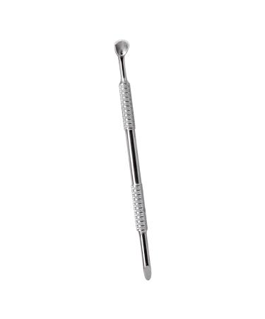 Double-end Durable Cleaner Safe Stain Steel Portable Cuticle Pusher(A)