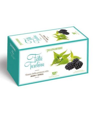 Regina di Fiori 6 packs of herbal tea queen of flowers turchinafee with blackberries and nettle