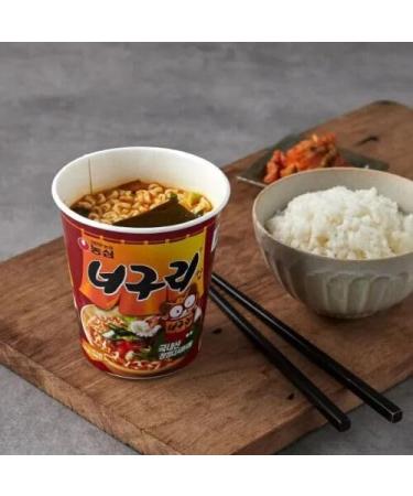 CNMART Nongshim Neoguri Hot Spicy Seafood Flavour Instant Noodle Cup 62g (Pack of 6) - Buy Online on GoSupps.com