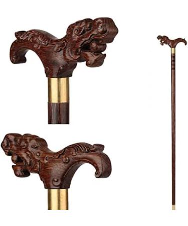 Canes Solid Wood Chicken Wings Sizes Cane Walking Stick Head The Dragon Supplies Old Gifts Walker Crutch Solid Wood Cane Old Man Wooden Elderly Crested Head Faucet Crutch powerfully - Buy Online on GoSupps.com