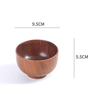 Noodle Ramen Bowl Round Adult Rice Bowl Soup Bowl Restaurant Kitchen Tableware Wooden Handmade Bowl Household-1 Bowl (Size : 1) - Buy Online on GoSupps.com