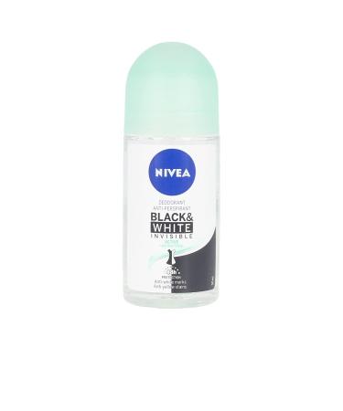 NIVEA NIVEA Black & White Invisible Active Roll-on (1 x 50 ml) roll-on antiperspirant deodorant for women 48-hour deodorant with antibacterial protection
