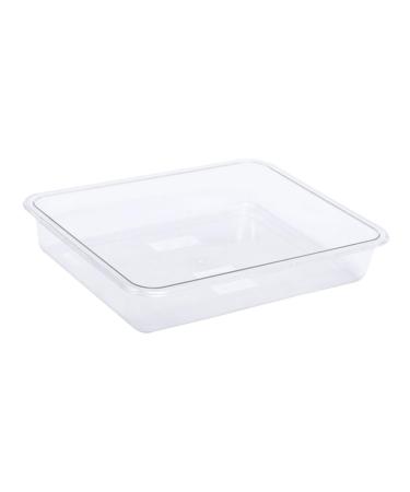 MAGICLULU Jewelry Holder Stand 1pc Transparent Tray Baking Pan Lap Trays for Eating Tea Kitchen Supplies Tableware Delicatessen Transparent Color 32x25cm