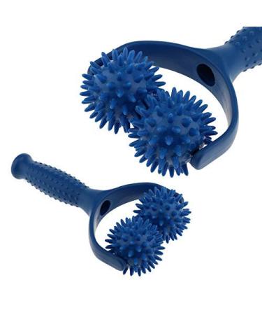 Jzhen Massage Roller with Handle Massage Ball Roller with Trigger Point Hand Held Muscle Relax Massager - Buy Online on GoSupps.com