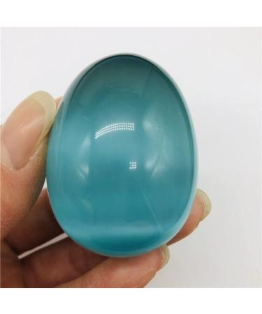 Big Size Blue Cat's Eye Stone Egg | Natural Gemstone for Healing & Reiki | International Shipping Available - Buy Online on GoSupps.com