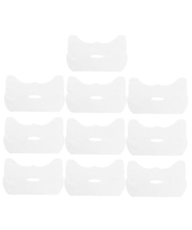 DOITOOL 10 Pi ces Feuilles masque papier v visage autocollant face mask skincare masque cosm tique bricolage demi-feuilles s en coton facial Spa