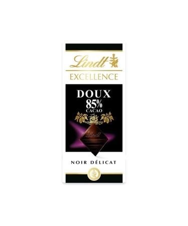 G n rique Lindt Excellence - Dark Chocolate Bars 85% Sweet Cocoa - 100 g - Pack of 4
