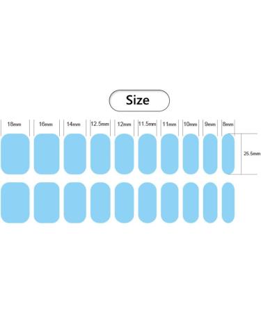 NCTCITY Gel Nail Polish Strips Stickers 20 Full Wraps Semi-Cured Nail Art Sticker Waterproof Self-Adhesive Gel Stickers Decals with Nail File for Cute Women Girls (Blue Colorful Bling) Bss-0069 - Buy Online on GoSupps.com