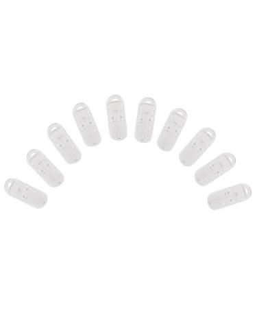 10pcs Clear Pacifier Clip Pacifier Chain Clip Craft Baby Clip Pacifier T-Clip DIY Kindergarten