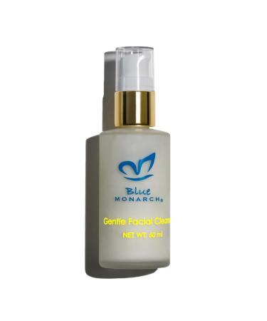 Blue Monarch Gentle Facial Cleanser & Silk Sea Sponge Treats All Skin Types Especially Dry And Sensitive Skin| Smooths Nourishes Refreshes| All-Natural Ingredients Vegan Cruelty-Free (60 ml)