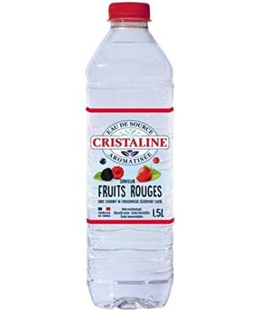 CRISTALINE - Strawberry and Raspberry Flavoured Spring Water 1.50 L - Pack of 4 - Special Offer - Buy Online on GoSupps.com
