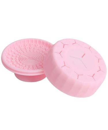 Effortless Makeup Brush Cleaning Box & Mat | Pink Brush Cleaner Pad for Easy Makeup Supply Maintenance - Buy Online on GoSupps.com