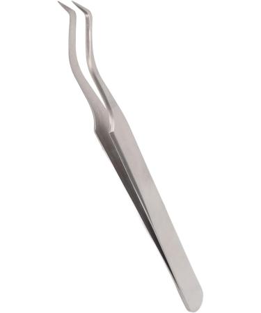 Eyelash Grafting Tweezer Professional High Precision Application Lash Extension Tweezer Stainless Steel Eyelash Tweezer for Manicure (Silver) (Upgrade Tweezer) - Buy Online on GoSupps.com