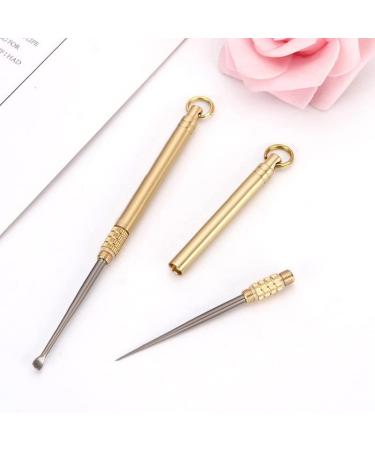 Titanium Ear Wax Removal Tool | Portable Cleaner with Key Ring | Reusable Ear Piercing Tool - Buy Online on GoSupps.com