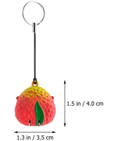 minkissy Nail Clippers Cute Fruit Litchi Fingernail Stainless Steel Toenail Clipper Cutter with King Ring Toenail Clipper Nail Manicure Trimming Tool for Men Women - Buy Online on GoSupps.com