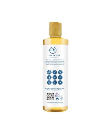 Dr. Jacobs Naturals Pure Castile Body Wash for Eczema and Psoriasis Relief - Dermatologist Tested - Hypoallergenic Unscented Soap - 16 oz - Buy Online on GoSupps.com