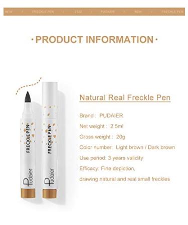 AKARY Freckle Pen - Waterproof Lifelike Freckle Makeup Concealer for Natural Effortless Sun Kissed Look (Light Brown) - Buy Online on GoSupps.com