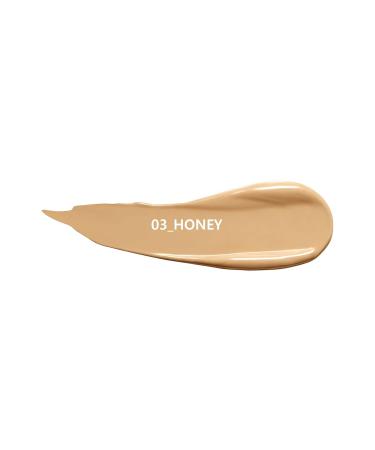 Amuse SEOUL DEW POWER VEGAN CUSHION 03 Honey | Vegan Foundation for Sensitive Skin | Dewy Glow & Double Coverage | Lightweight & Hydrating Clean Beauty - Buy Online on GoSupps.com