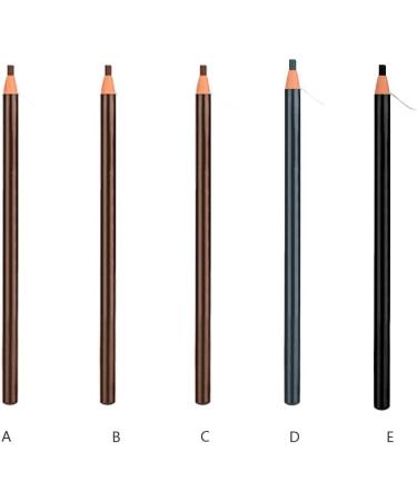 Eyebrows Pen Lightweight Long Lasting Sweat Proof Crayons Eyeshadow Cosmetic Brush Tool Easy Control Dark Coffee - Buy Online on GoSupps.com