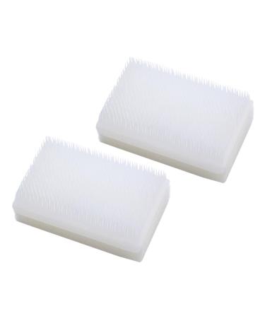 Ciieeo 2st -brush sponge brush brushes Method sensory nail brush sensory brush for weight vest for surgical scouring brush white outside plastic child peace white 8x4.7cm