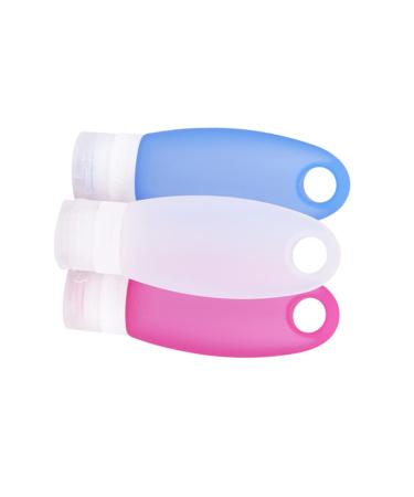 FRCOLOR Liquid Pumping Bottle Makeup Remover Dispenser silicone containers Dispenser Bottle Empty Squeeze shampoo for women silicone squeeze bottle travel red white blue Bottled