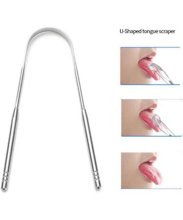 Stainless Steel Tongue Cleaner & Scraper - Ultimate Oral Hygiene Tool for Fresh Breath - Effective Mucosal Cleaning - Buy Online on GoSupps.com