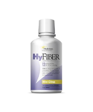 Medtrition HyFiber Daily Liquid Fiber for Regularity and Soft Stools 12 Grams Soluble Fiber 32 fl oz 1 Bottle 32 Fl Oz (Pack of 1)