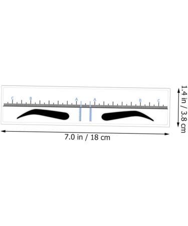 Housoutil 50pcs Eyebrow Positioning Ruler Stickers Eyebrow Template Eyebrow Positioning Tool Disposable Suite - Buy Online on GoSupps.com