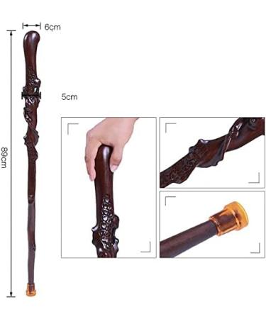 Canes Cane Elderly Crutches Solid Wood Walking Stick Walker and Ebony Round Handle 89cm Long Available as Needed Truncated by Yourself Lucky Star - Buy Online on GoSupps.com