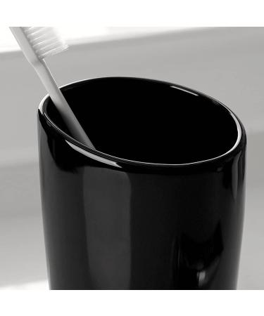 Sukori Family Toothbrush Cup - Large Capacity Easy to Clean Diagonal Design 7x9x12.5cm White - Buy Online on GoSupps.com