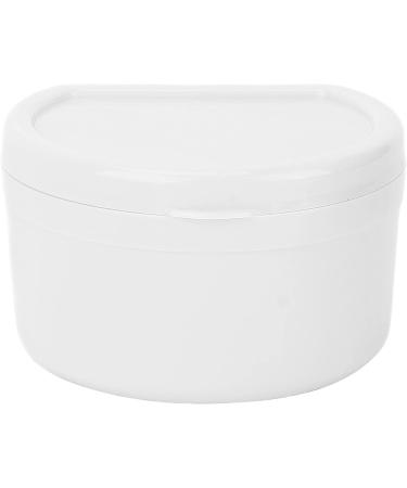 Retainer Box & Mouth Guard Container - Clean Sanitary Storage for Teeth Pacifiers & Jewelry (White) - Perfect for Home Use - Buy Online on GoSupps.com