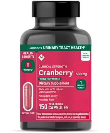 Member's Mark Clinical Strength Cranberry Supplement 500mg 150 Count (2 Pack) - Buy Online on GoSupps.com
