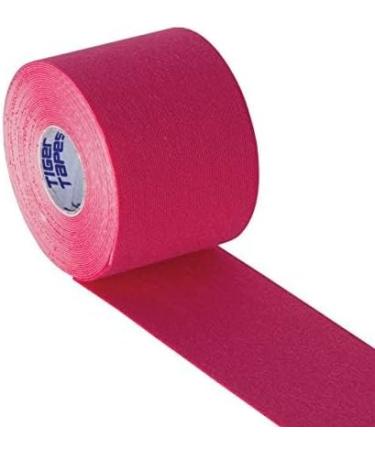 TIGERTAPES Pink Kinesiology Tape (5cm x 5m) - Elastic Muscle Support for Sports & Injury Recovery - Buy Online on GoSupps.com