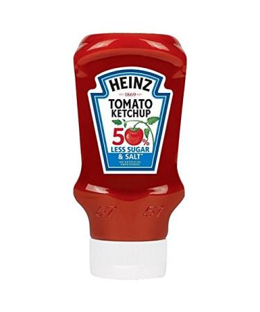 HEINZ Heinz Ketchup Sugar & 50% Under 400ml of Salt (Pack of 2)
