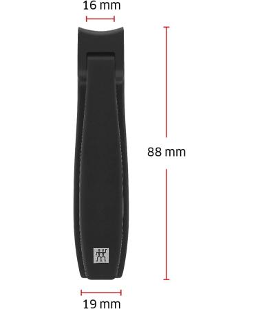 ZWILLING Nail Clippers Sharp Edge for Precise Cutting Made of Stainless Steel Premium Black Single - Buy Online on GoSupps.com