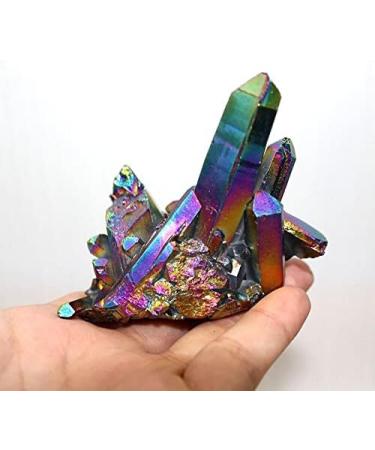 1pcs Natural Quartz Amethyst Cluster Crystal Stone Electroplated Colorful Crysral Cluster Specimen Home Gifts Natural Luster (Color : Amethyst Cluster Size : 40-50g) 40-50g Amethyst Cluster - Buy Online on GoSupps.com